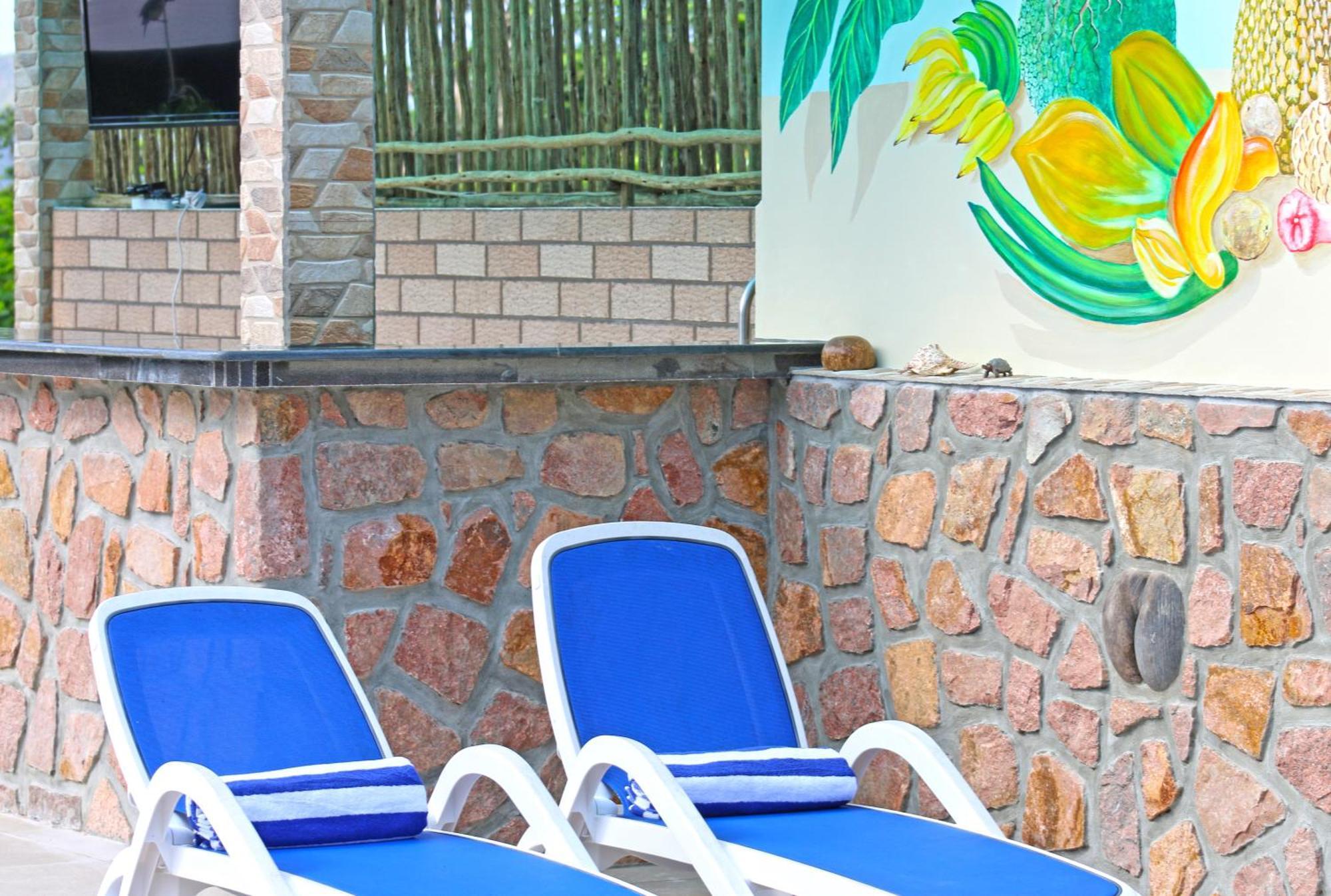 Ferienwohnung Ocean Blue Bay Anse Volbert Village Exterior foto